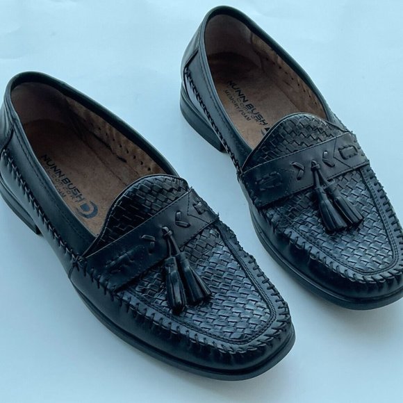 Nunn Bush Men Shoes Black Genuine Leather Memory Foam Loafer Tassel Size 8.5M main image 4